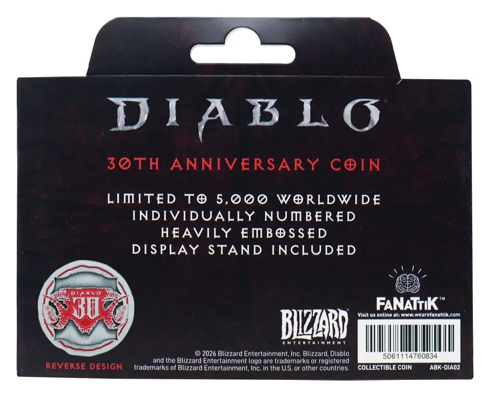 Diablo Collectible Coin – 30th Anniversary Limited Edition 4 cm 4