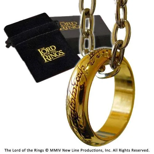 Lord of the Rings Replica – Gold-Plated One Ring Size 10