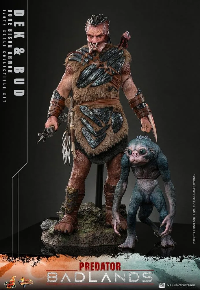 Predator Badlands Figure Set – Dek Bone Bison Armor and Bud 1/6 9