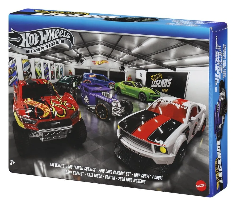 Hot Wheels Die-Cast Vehicle Set – Silver Series Legends 6-Pack 1:64 8