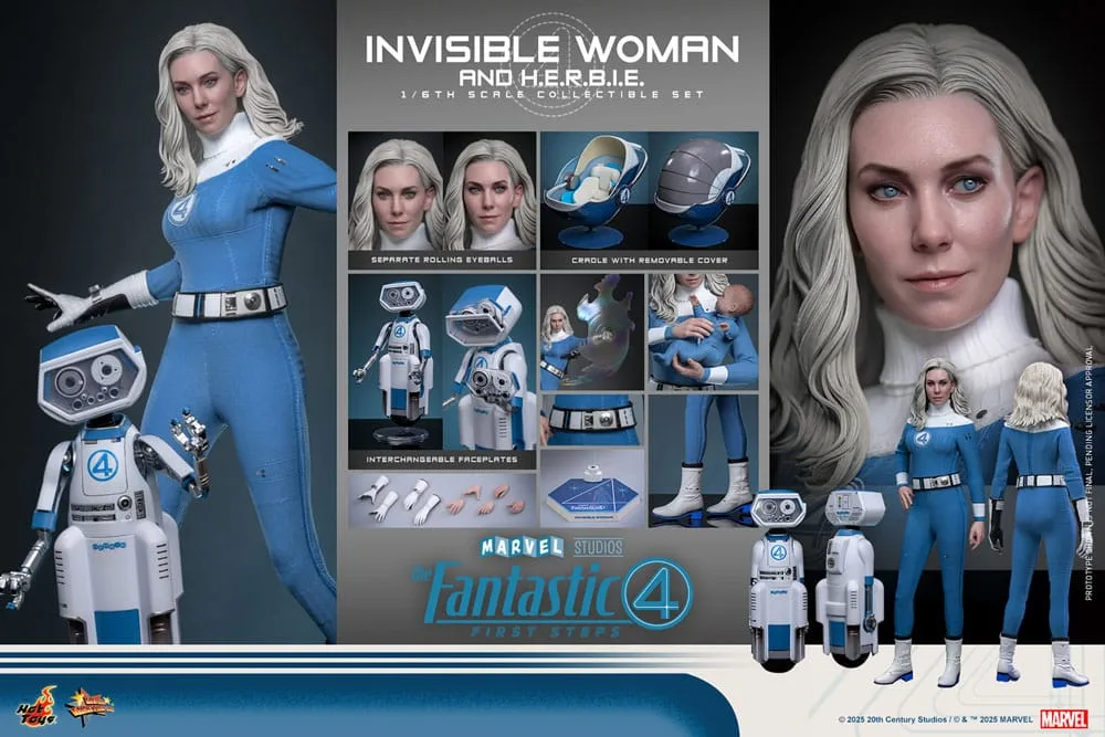 Fantastic Four Figure 2-Pack – Invisible Woman and H.E.R.B.I.E. 1/6 18