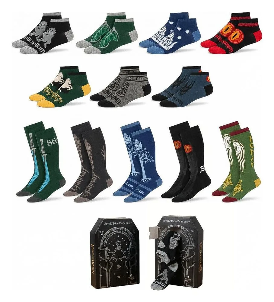 The Lord of the Rings Socks – 12-Pack Size 38–45