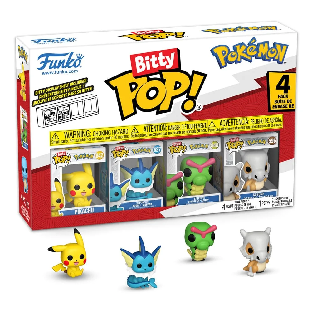 Pokémon Vinyl Figures – Bitty Pop Series 1 4-Pack 2 cm