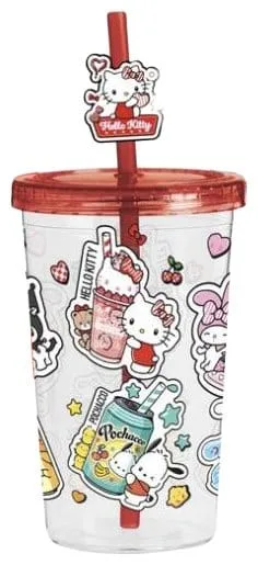 Hello Kitty and Friends Tumbler – American Diner with Straw