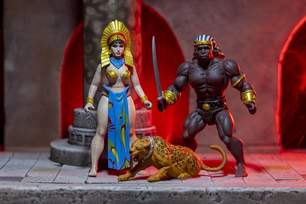 Frazetta Figure Set – Egyptian Queen and Guard Museum Edition 14 cm 6