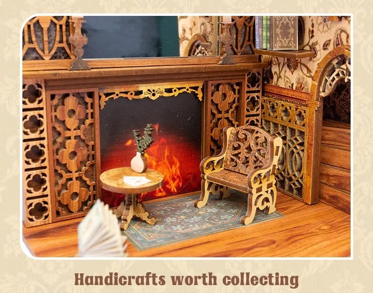 Book Nook Model Kit – CuteBee Eternal Bookstore 23 x 11 cm 13