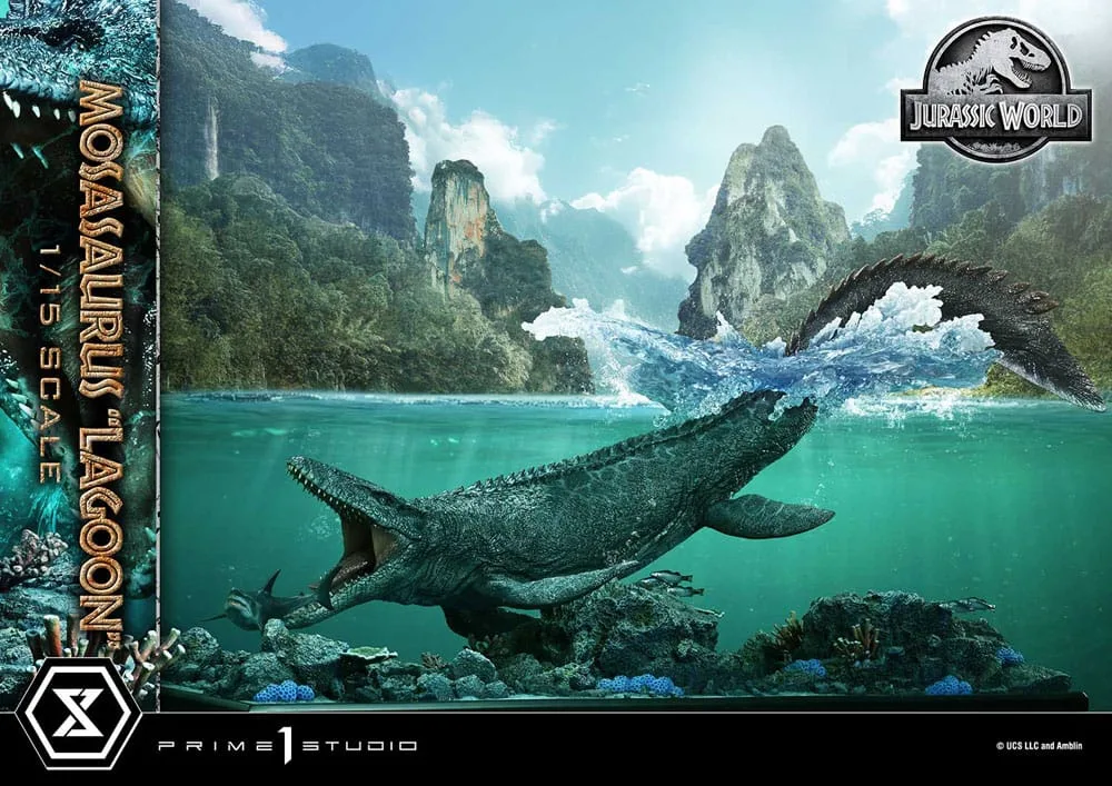 Jurassic World Statue – Mosasaurus Lagoon Bonus Version 57 cm 5