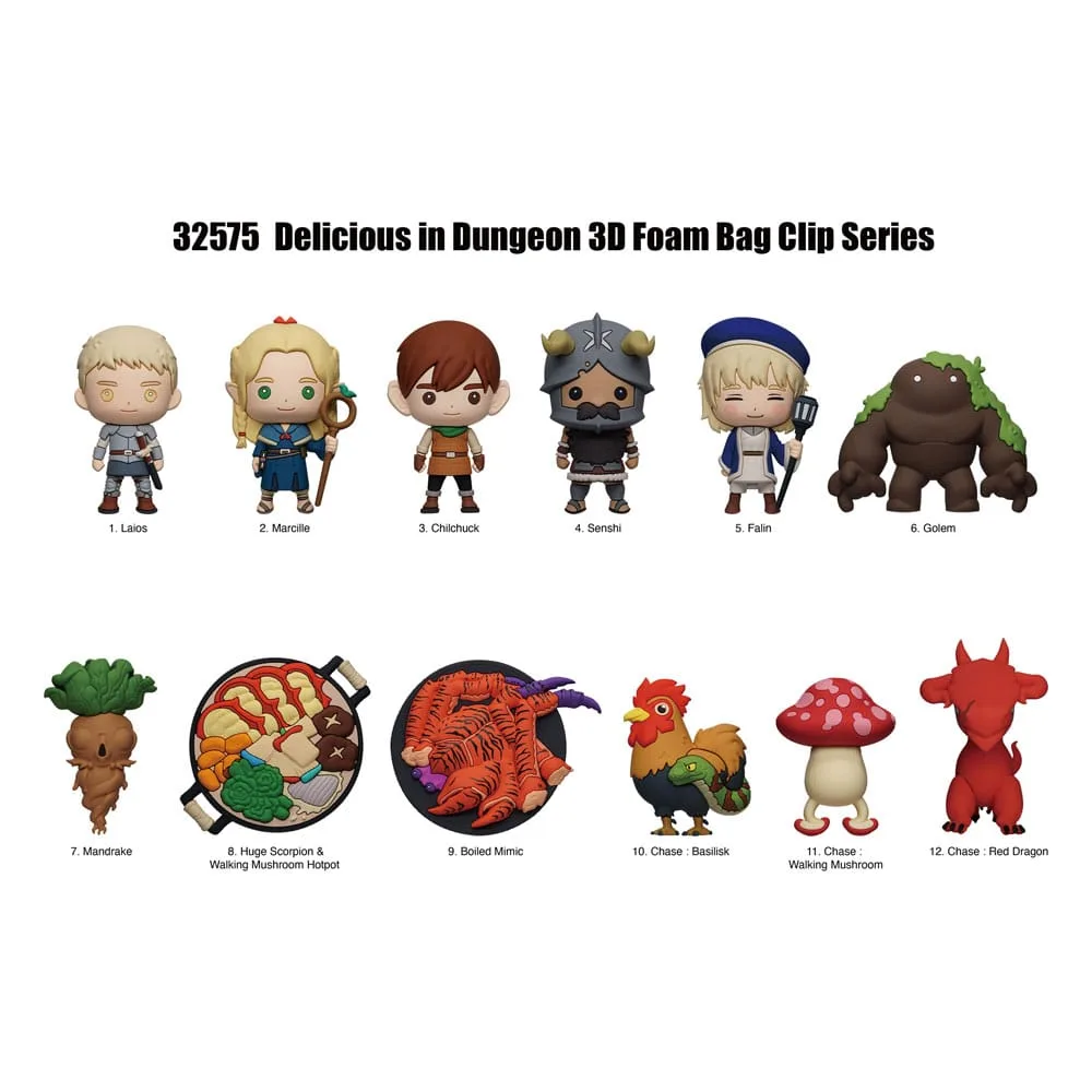 Delicious in Dungeon Bag Clips – Series 1 Display of 24