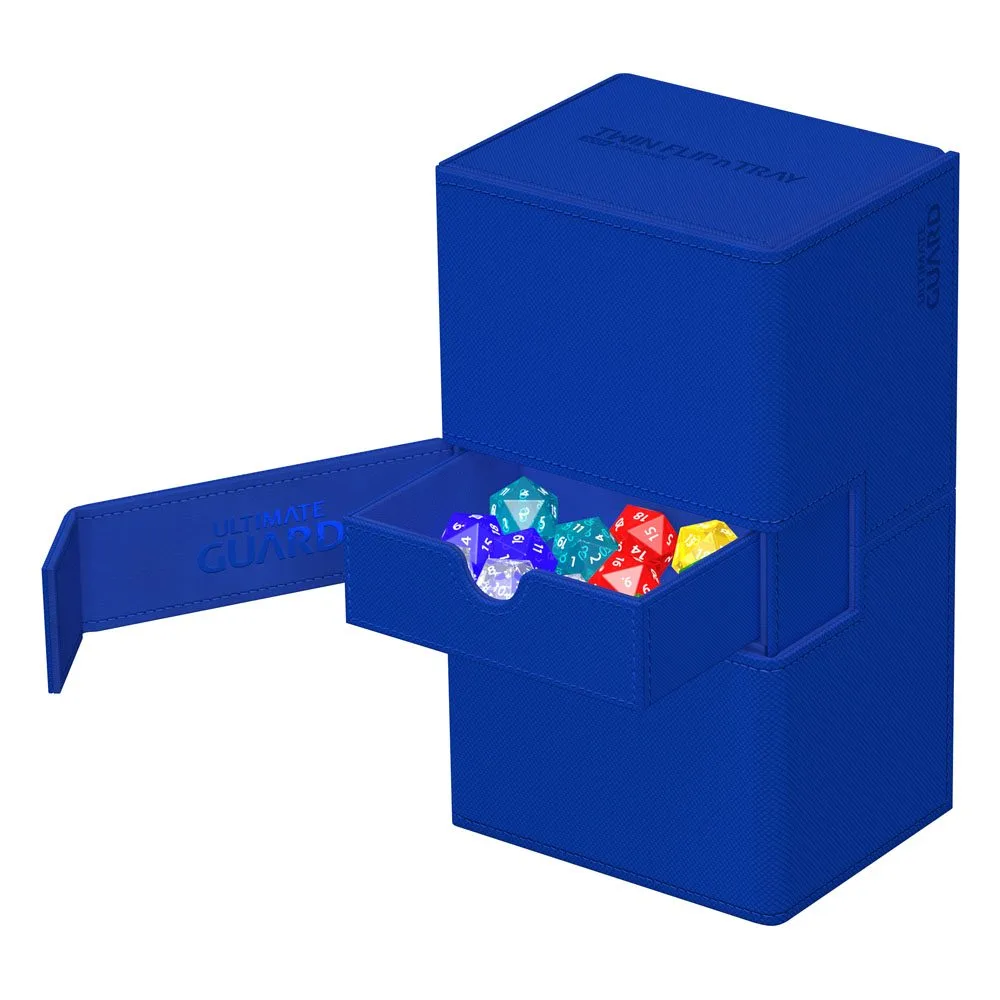 Ultimate Guard Deck Box – Twin Flip’n’Tray 200+ Xenoskin Blue 3