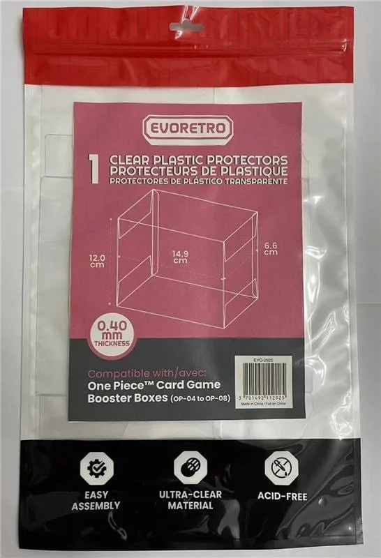 One Piece Booster Box Protector – Evoretro PET 12 x 6 x 15 cm 3