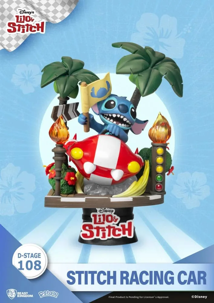 Lilo and Stitch PVC Diorama – Stitch Racing Car