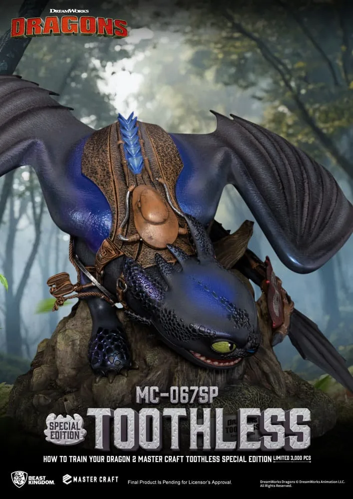 How to Train Your Dragon 2 Statue – Master Craft Toothless 38 cm 7