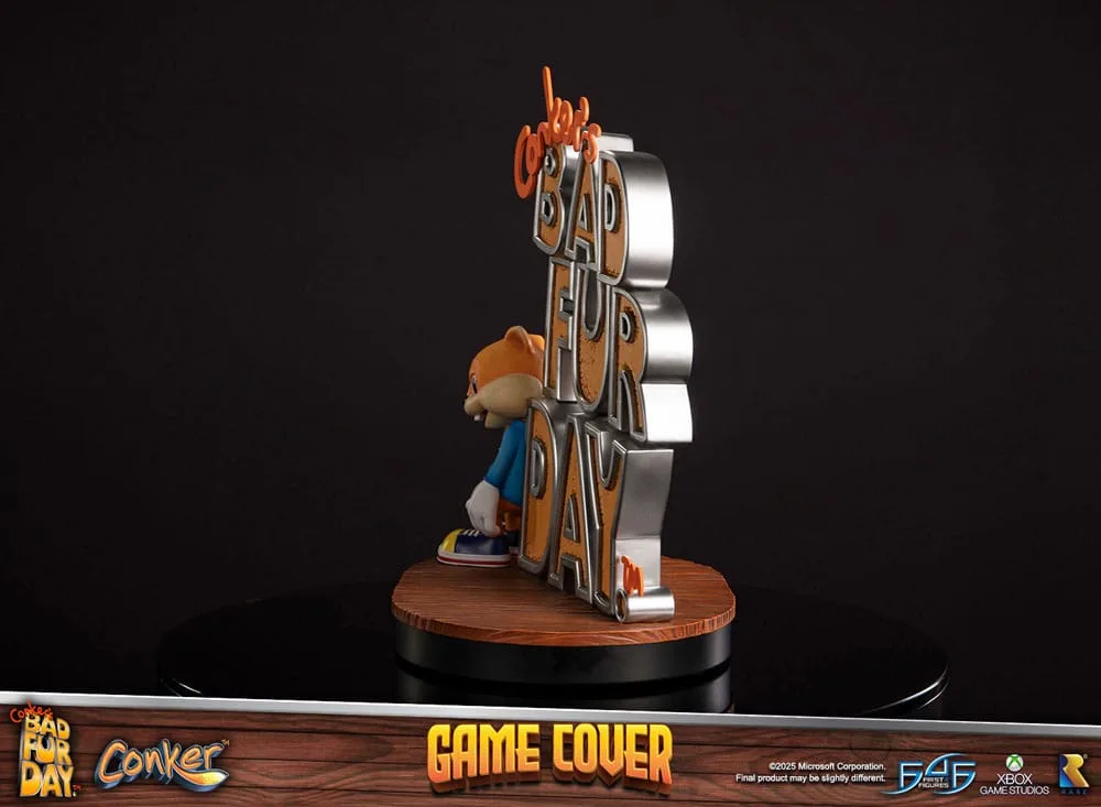 Conker’s Bad Fur Day Statue – Game Cover 45 cm 6