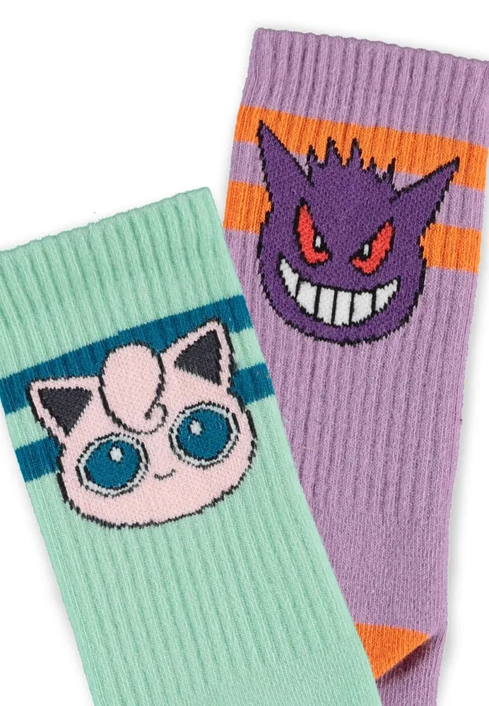 Pokémon Socken – Heads in Grau, 2 Paar EU 35–38 3