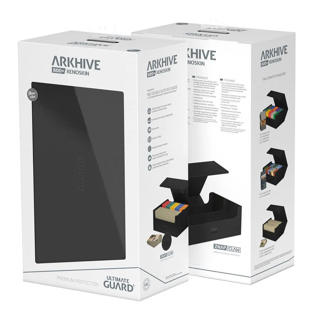 Ultimate Guard Card Storage Box – Arkhive 800+ Xenoskin Black 18