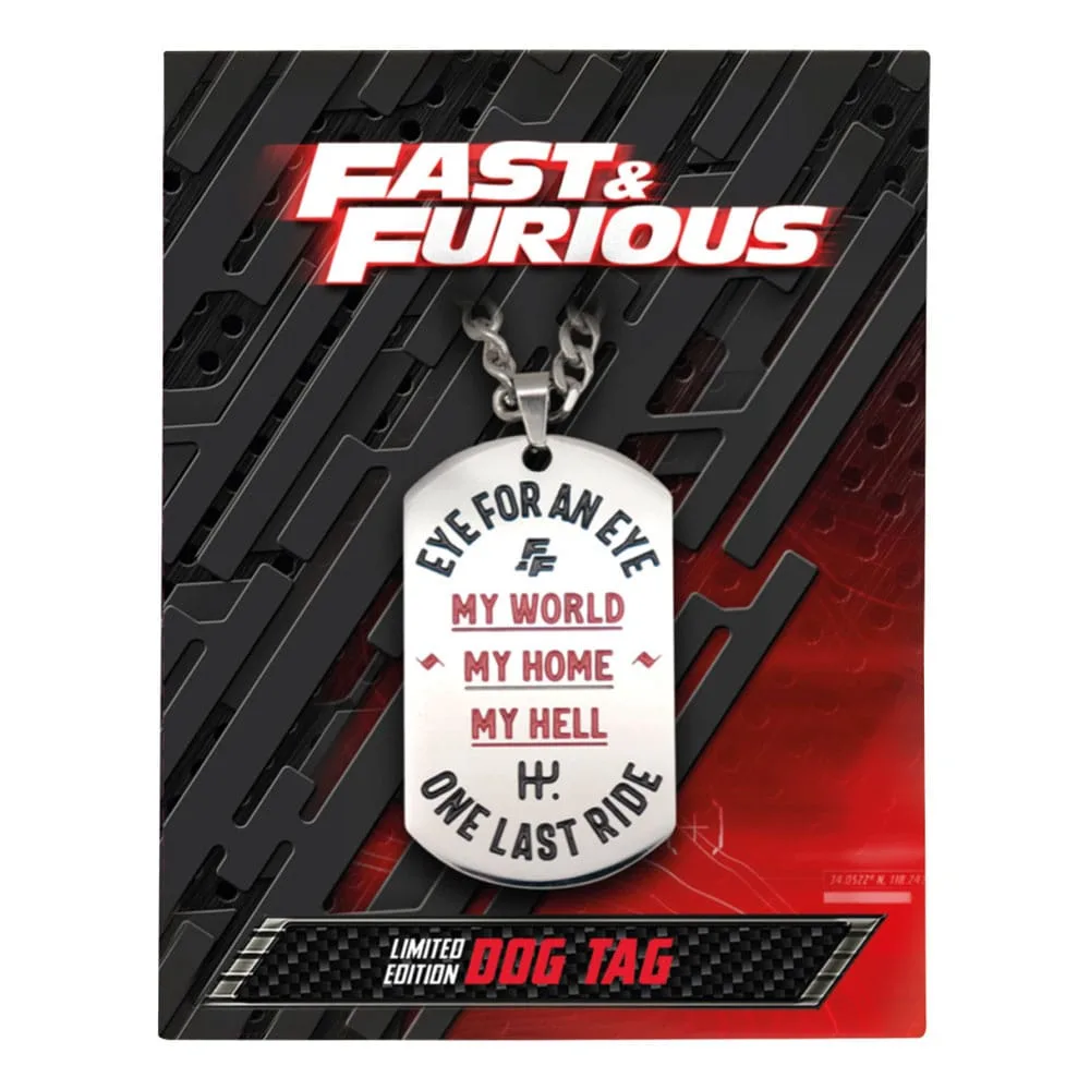 Fast & Furious Dog Tag – Numbered Edition 47 x 27 mm 8