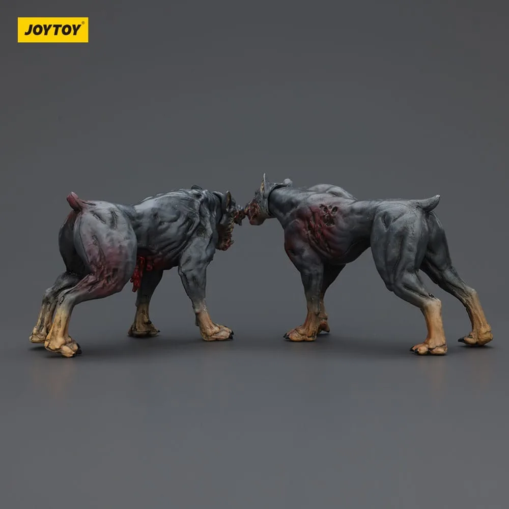 Zombie Dark Source Action Figures – Police Dogs 2-Pack 8 cm 3