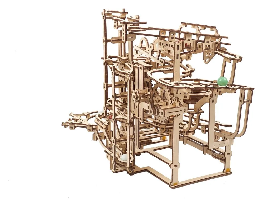 Ugears Wooden Model Kit – Marble Run Stepped Hoist 10