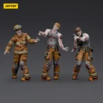 Zombie Dark Source Actionfiguren-Set – 3 Feuerwehrleute 8 cm 5