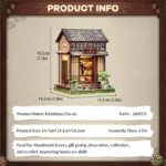 CuteBee Miniature House Model Kit – Kirishima Cha-an 19 x 14 cm 5