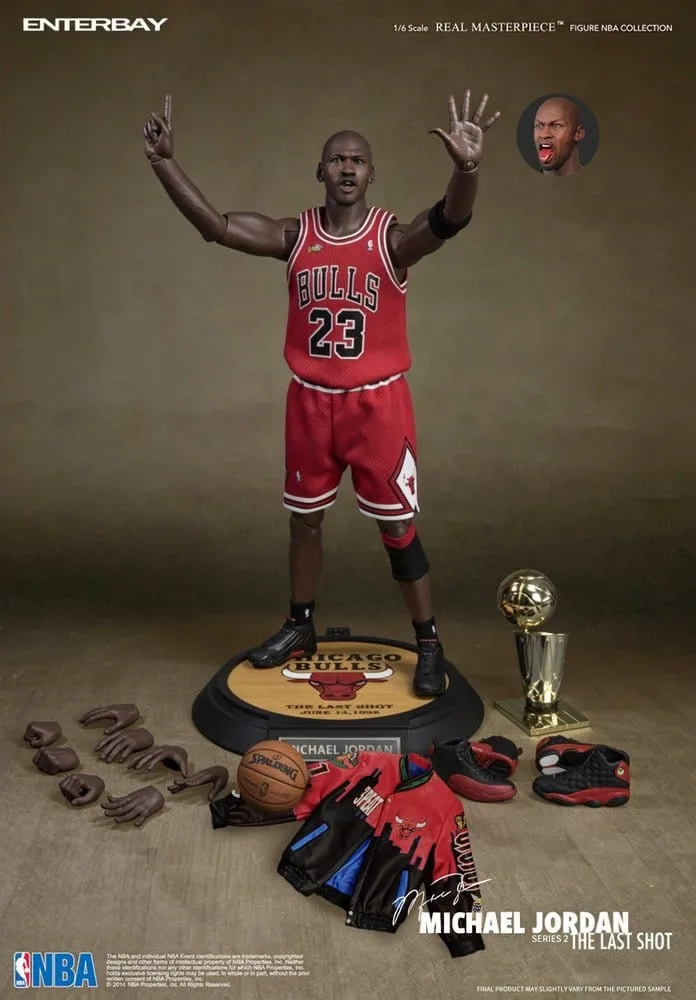 NBA Action Figure – Michael Jordan Road Jersey 1/6 Scale 33 cm 6