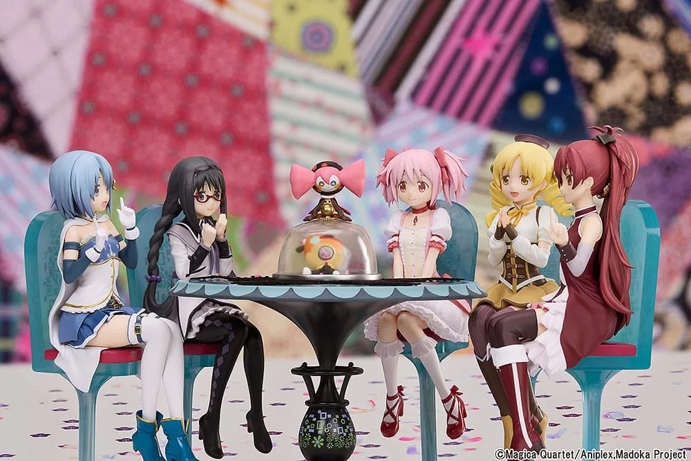 Puella Magi Madoka Magica Statue Set – Tea Party Cake Song 18 cm 4