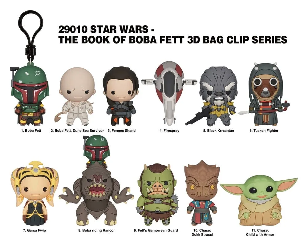 Star Wars The Book of Boba Fett Bag Clips – Series 1 24-Pack 2