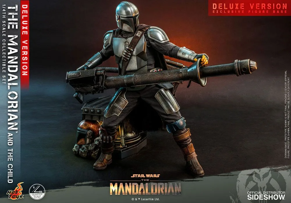 Star Wars Action Figures – Mandalorian and Child Deluxe 1/4 Scale 4