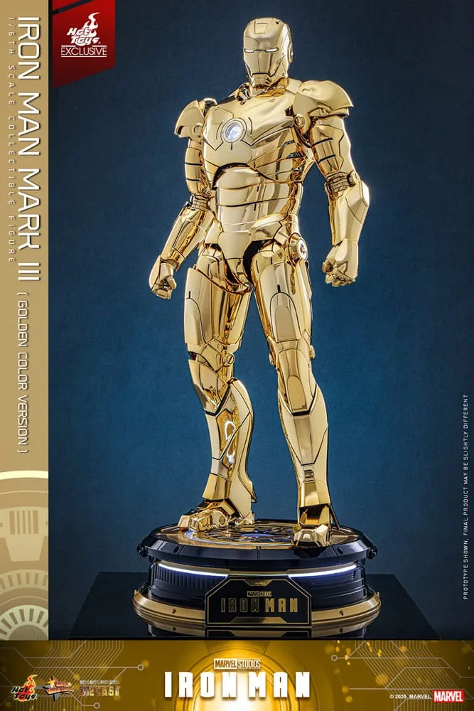 Iron Man Action Figure – Mark III Gold Version 1/6 33 cm 11