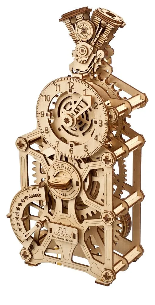 Ugears Wooden Model Kit – Engine Clock 4