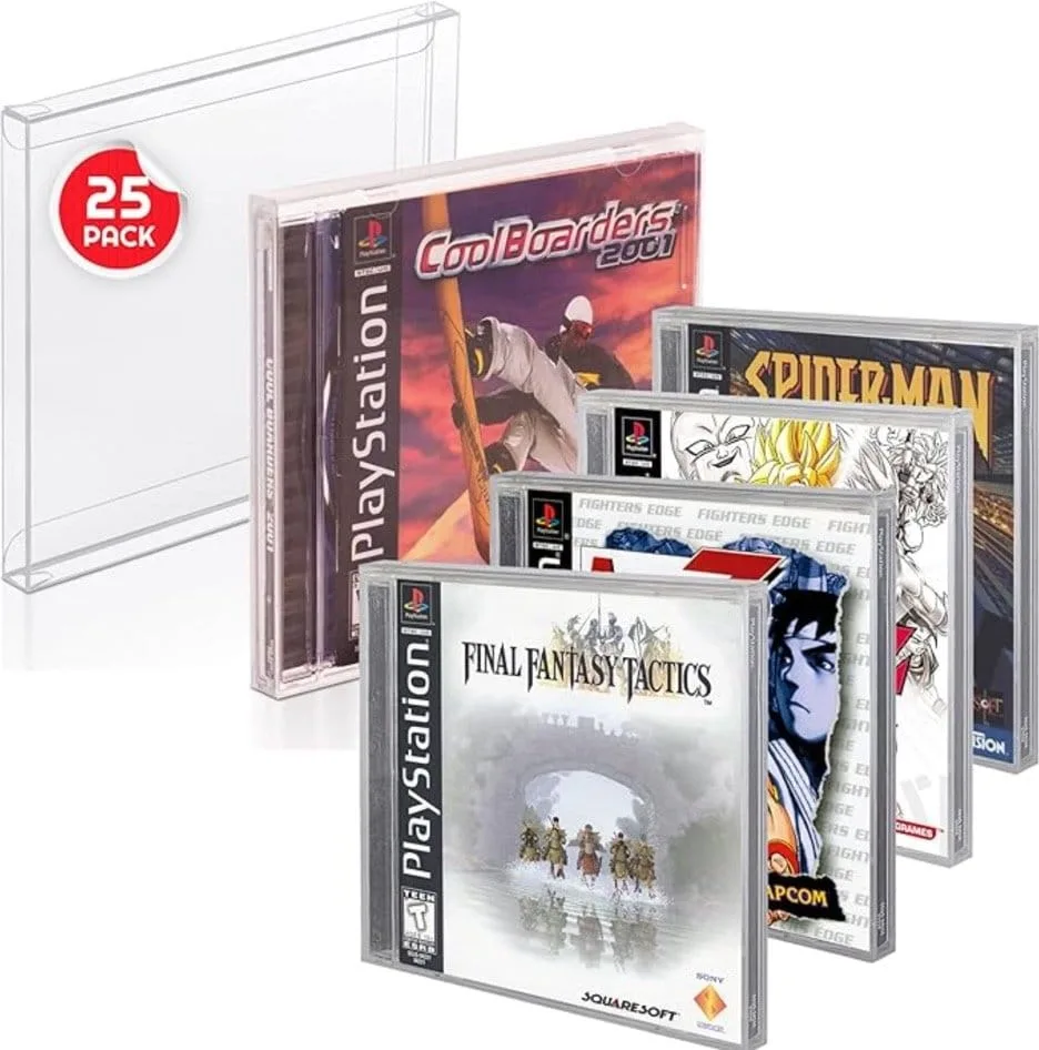 Retro Gaming Schutzhüllen – PS1/CD/Dreamcast 25er-Set 2