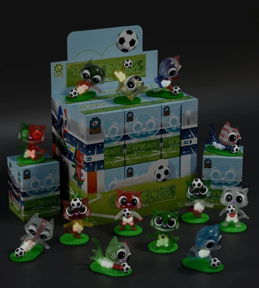 Cat Scans Mini Figures – S3 On the Ball Blind Box 12 Pack 6 cm 4