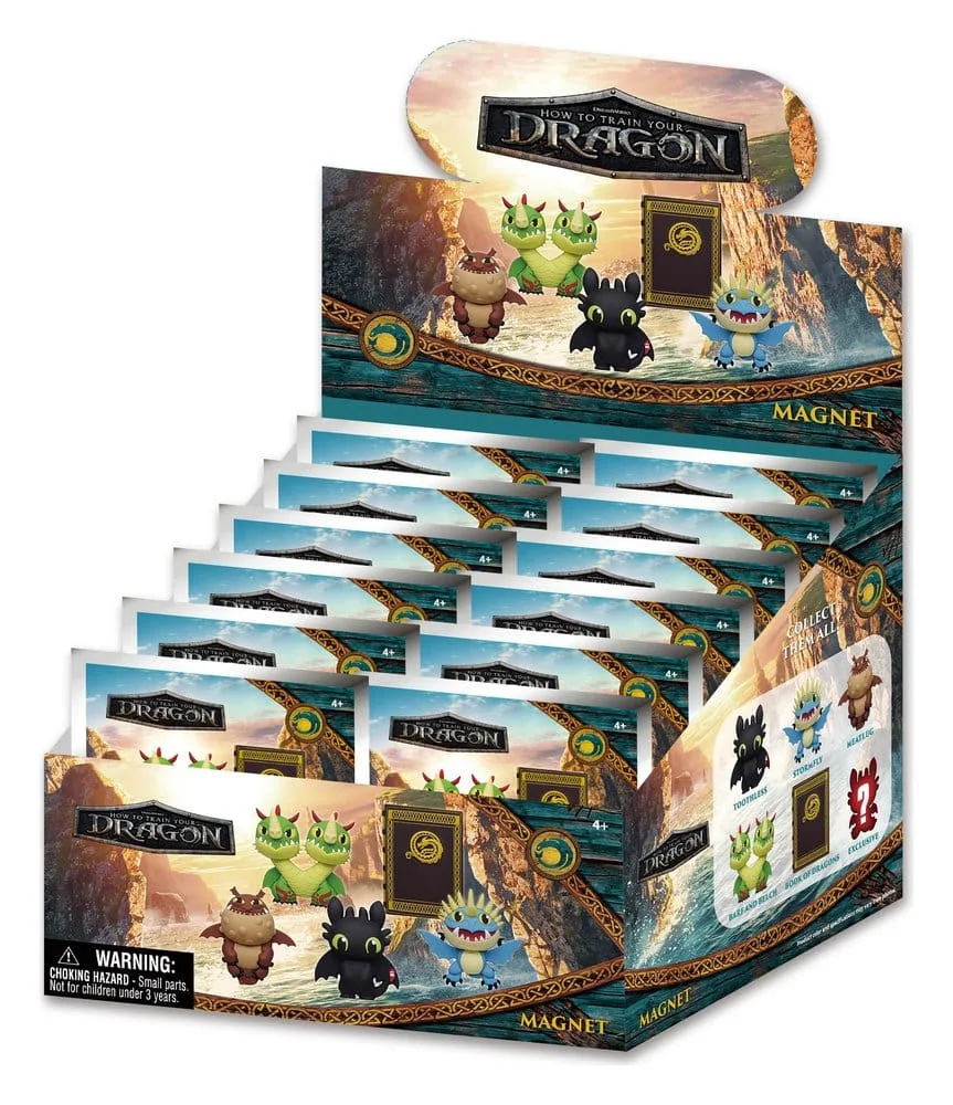 How to Train Your Dragon Magnets – Series 1 Blind Bag Display of 12