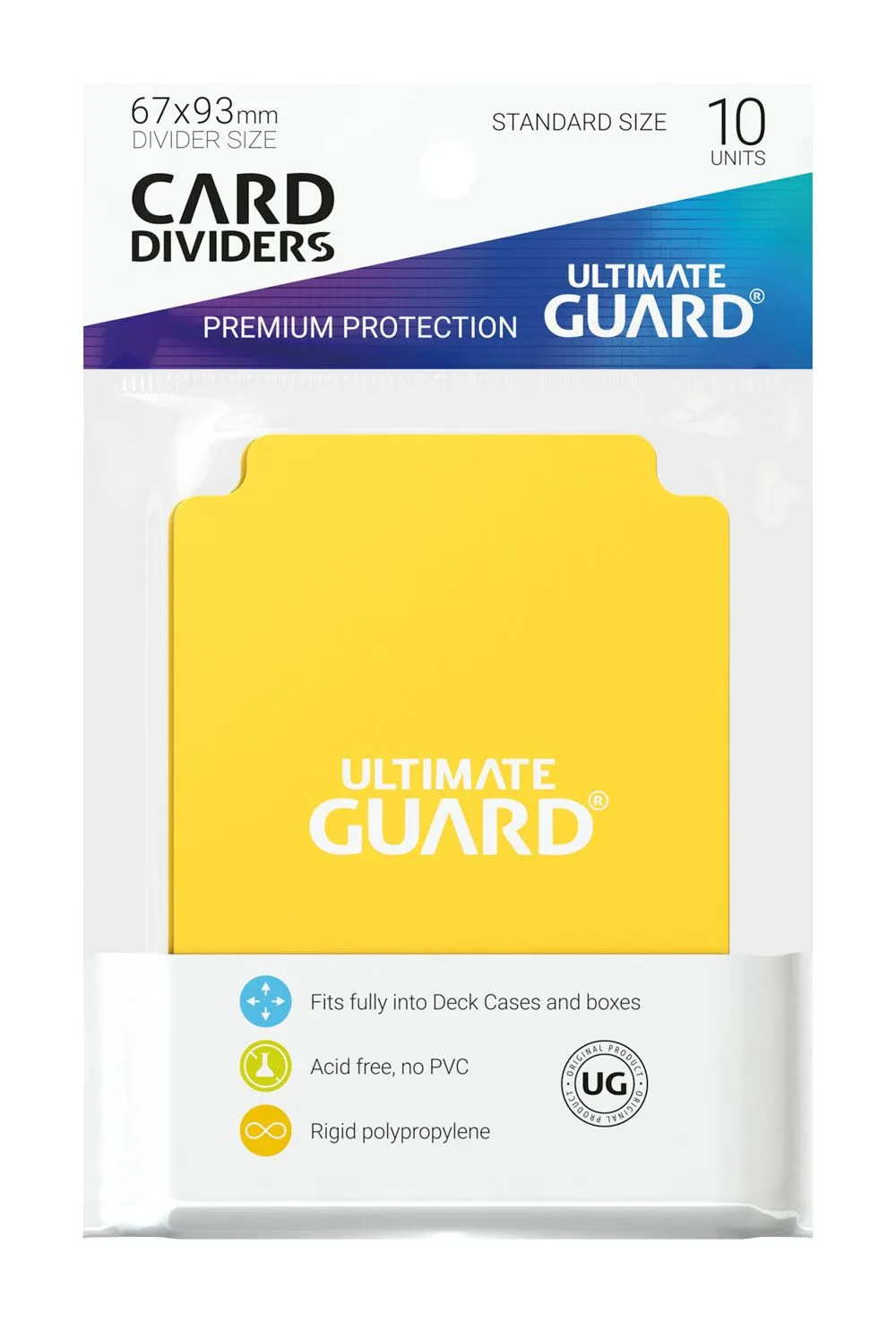 Ultimate Guard Card Dividers – Yellow 10-Pack 67 x 93 mm 2