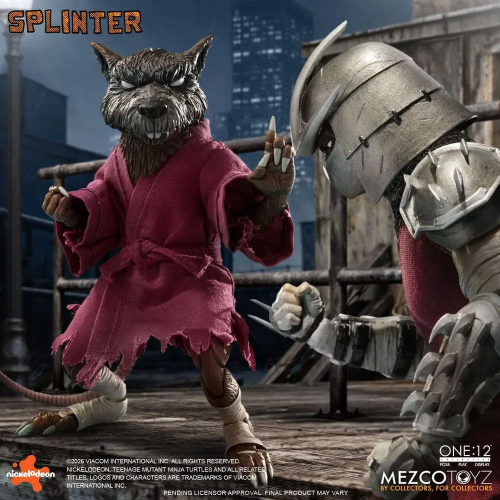 TMNT Action Figure – One:12 Collective Splinter 17 cm 9