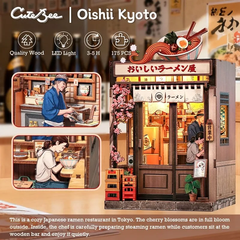 Miniature House Model Kit – CuteBee Oishii Kyoto 22 x 13 cm 13