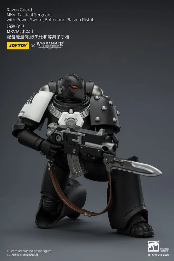 Warhammer 40,000 Figure – Raven Guard MkVI Sergeant 12.3 cm 8