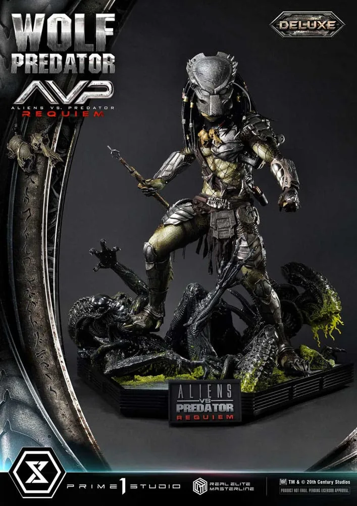 Alien vs. Predator Statue – Requiem Wolf Predator Deluxe 95 cm 23