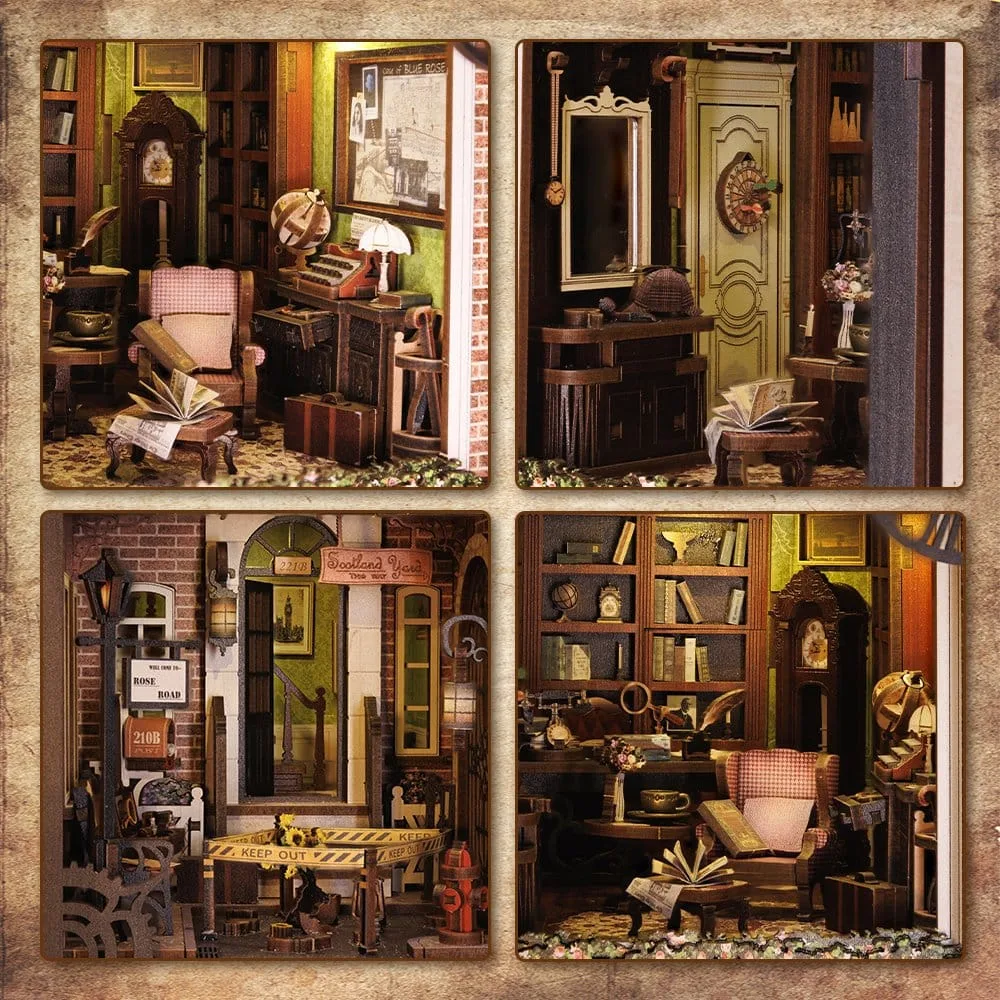 Rose Detective Agency Book Nook – CuteBee Bouwpakket 23 x 11 cm 22