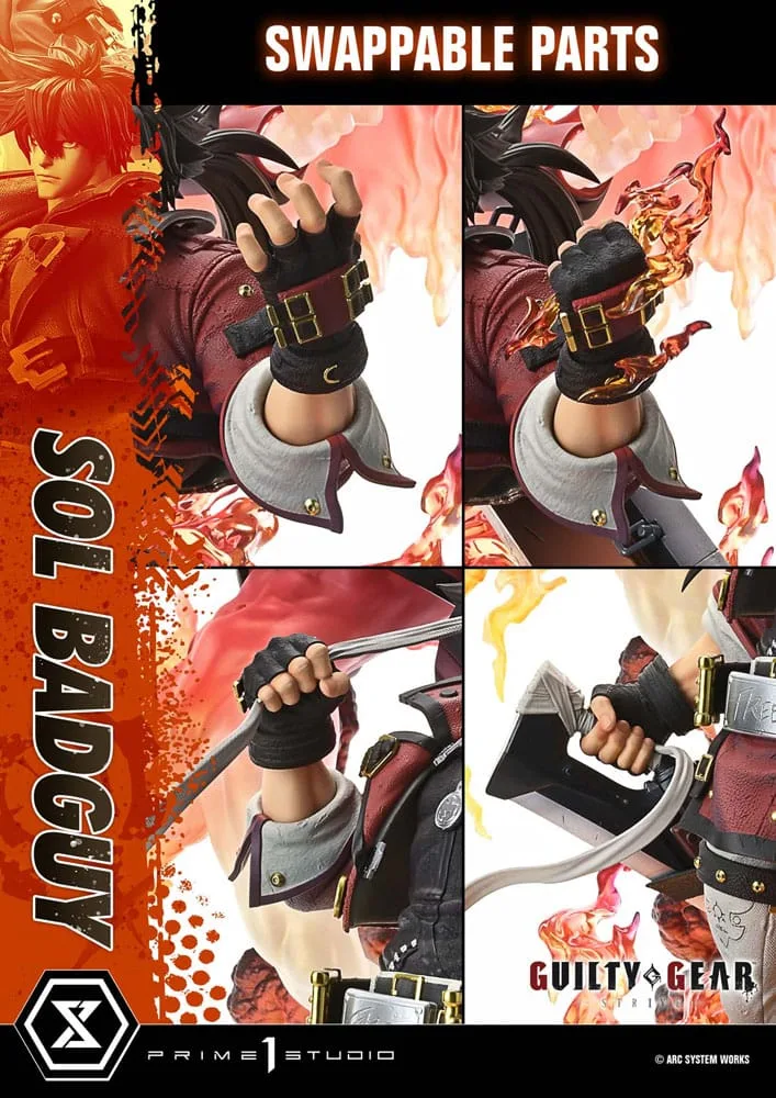 Guilty Gear Strive Statue – Sol Badguy 1/4 Scale 82 cm 7