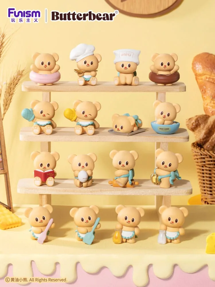 Butterbear Mini Figure Display – Baked with Love Chubby Face