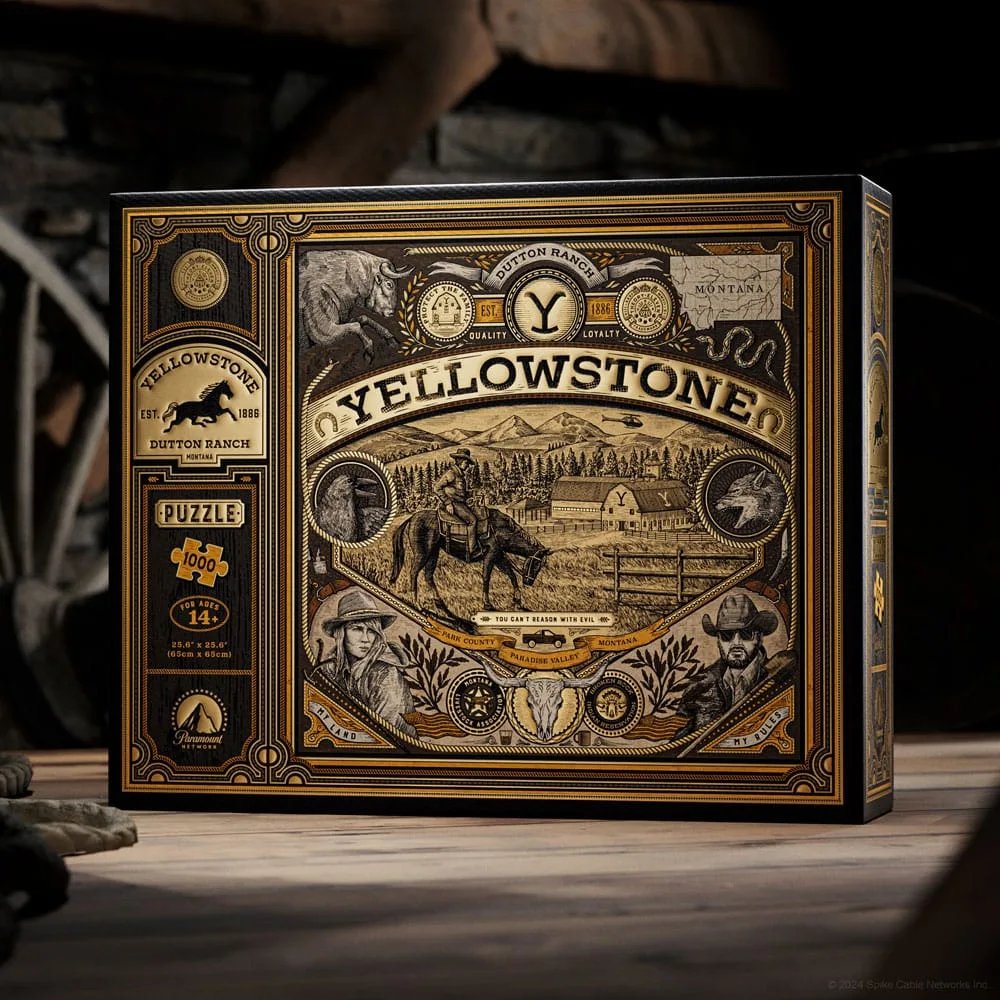 Yellowstone Jigsaw Puzzle – Dutton Ranch 1000 Pieces 65 x 65 cm