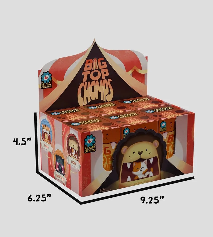 Big Top Chomps Rückziehautos – Serie 1 6er-Display 6 cm 7
