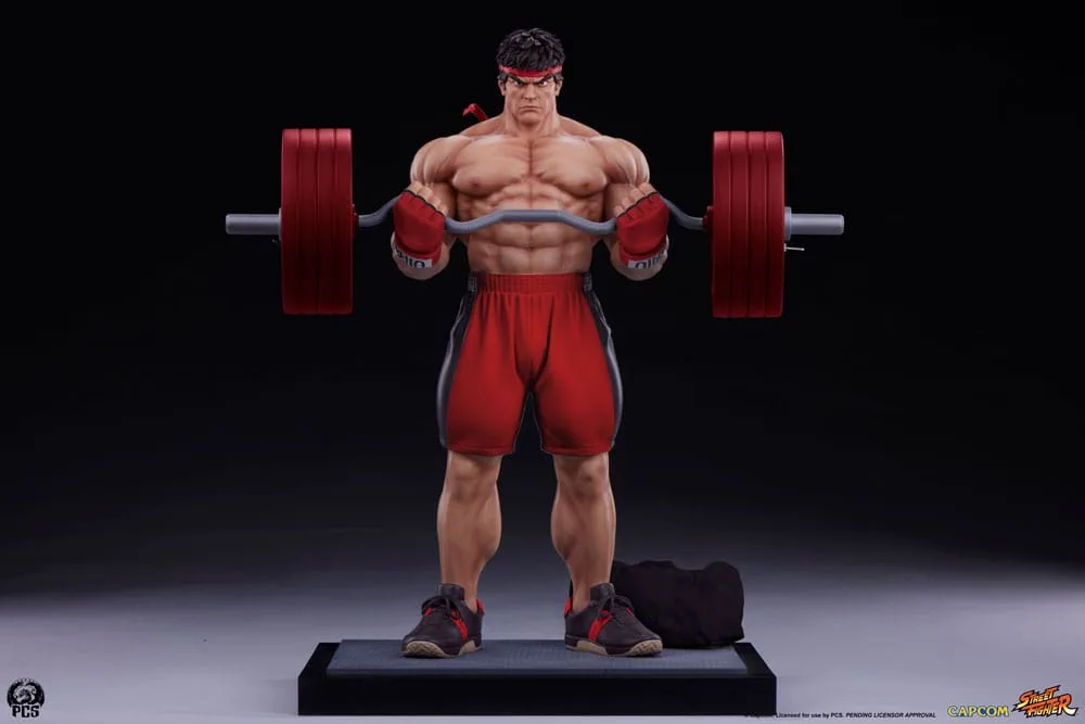 Street Fighter Statue – Ryu Powerlifting 1/4 Scale 53 cm