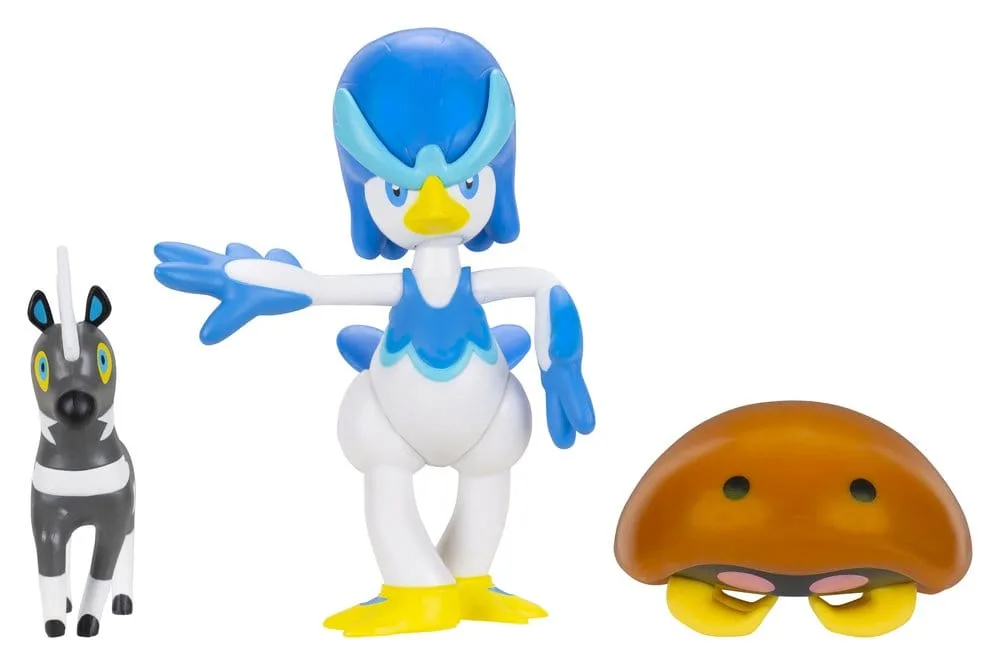 Pokémon Battle Figures – Blitzle Kabuto Quaxwell 3-Pack