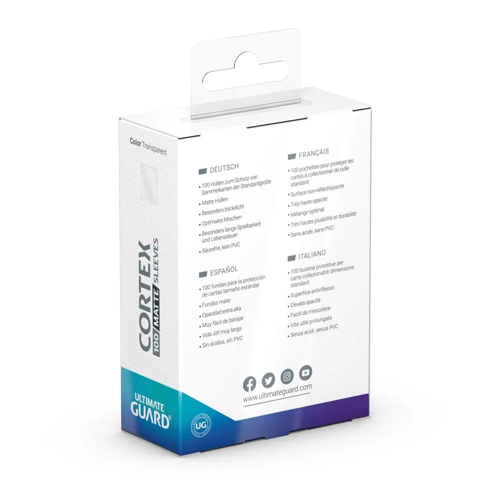 Ultimate Guard Card Sleeves – Cortex Matte Transparent 66 x 91 mm 4