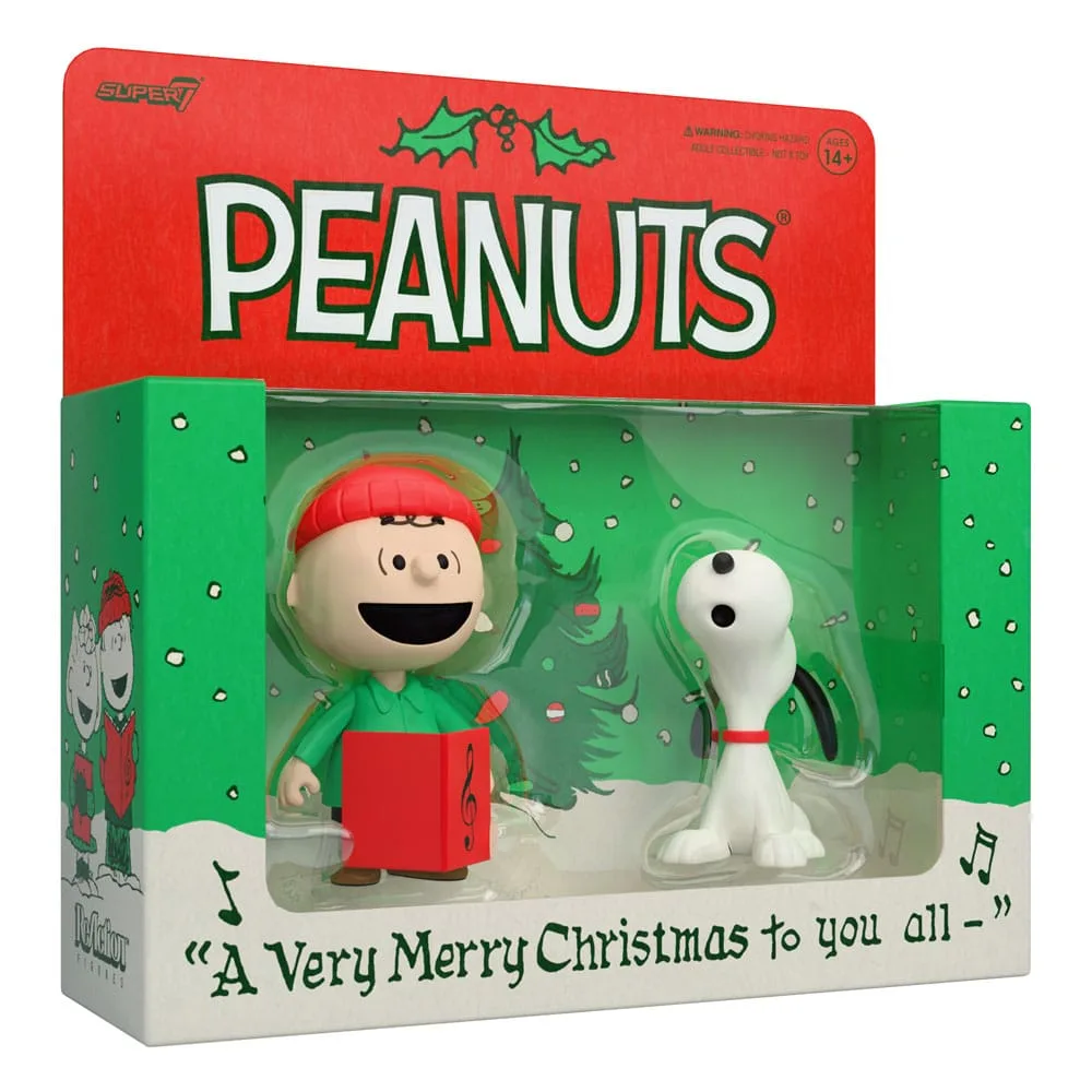 Peanuts Action Figures – Brown and Snoopy Caroling 2-Pack 10 cm 2