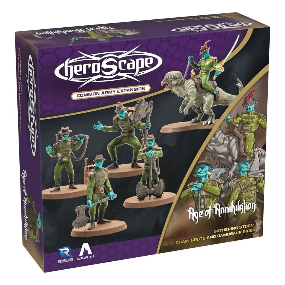 Heroscape Army Expansion – Chain Gruts & Ramosaur Rider