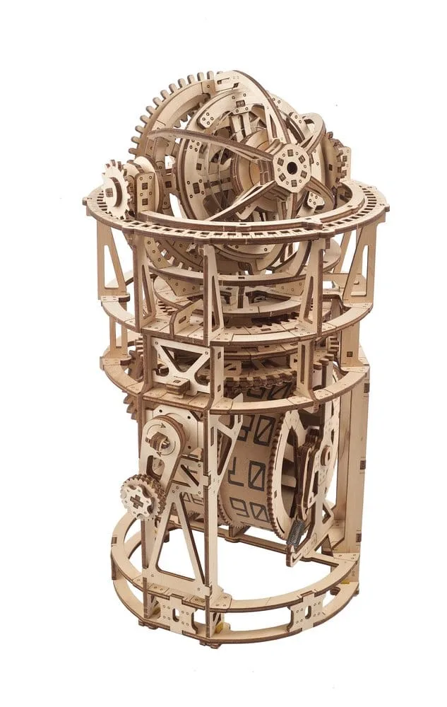 Ugears Wooden Model Kit – Sky Watcher Tourbillon Table Clock 8