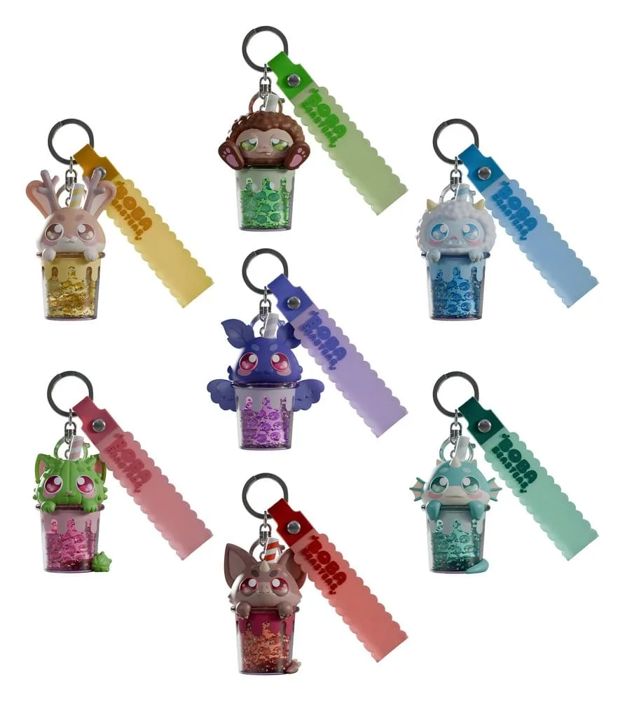 Boba Beasteas Keychain – Blind Box Display of 8 8 cm 1